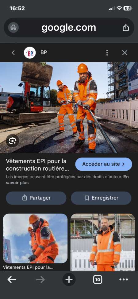 Photo de Qui bosse dans cette tenue orange ? Grutier travau
